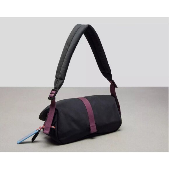 Coach Coachtopia Loop Puffy Wavy Dinky Bag in Black & Purple - NWT - Picture 2 of 6